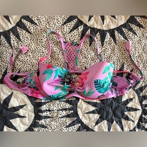 Shade & Shore | Pink Floral Bikini Top | 36D